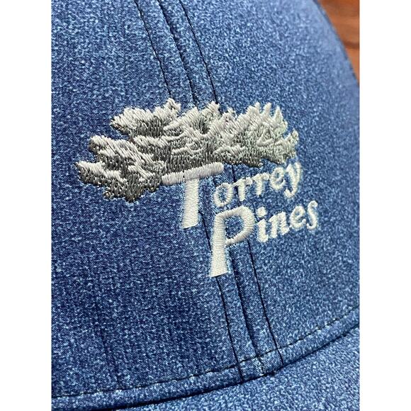 Adidas Blue Torrey Pines Embroidered Adjustable Hat Snap Back - Picture 2 of 10